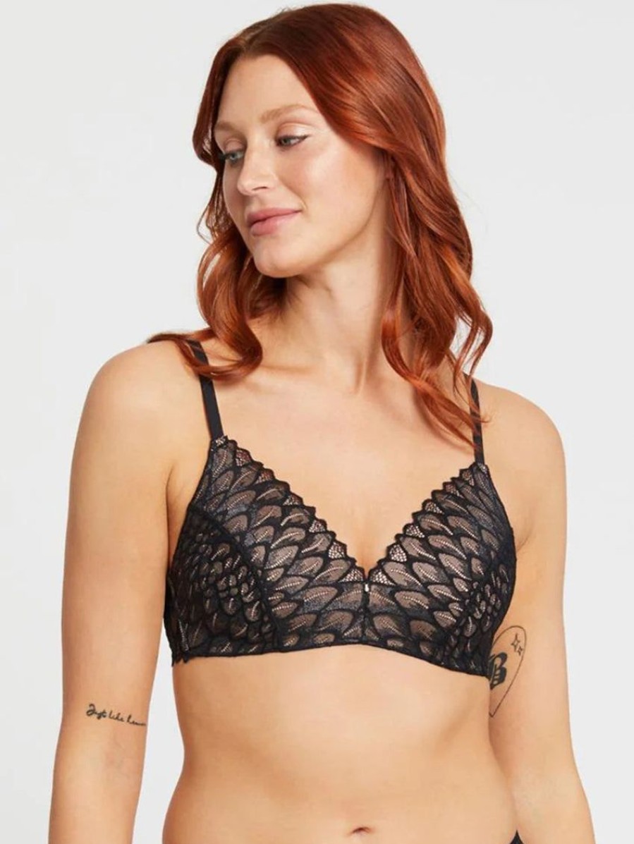 Bras Forever Yours Lingerie Non-Underwire | Montelle Lacy Essentials Wire Free Bra