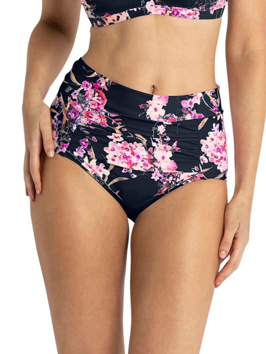 Swim Forever Yours Lingerie Brief | Azura Flora Retro Bikini Brief