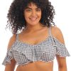 Swim Forever Yours Lingerie Underwire | Elomi Checkmate Bardot Bikini Top