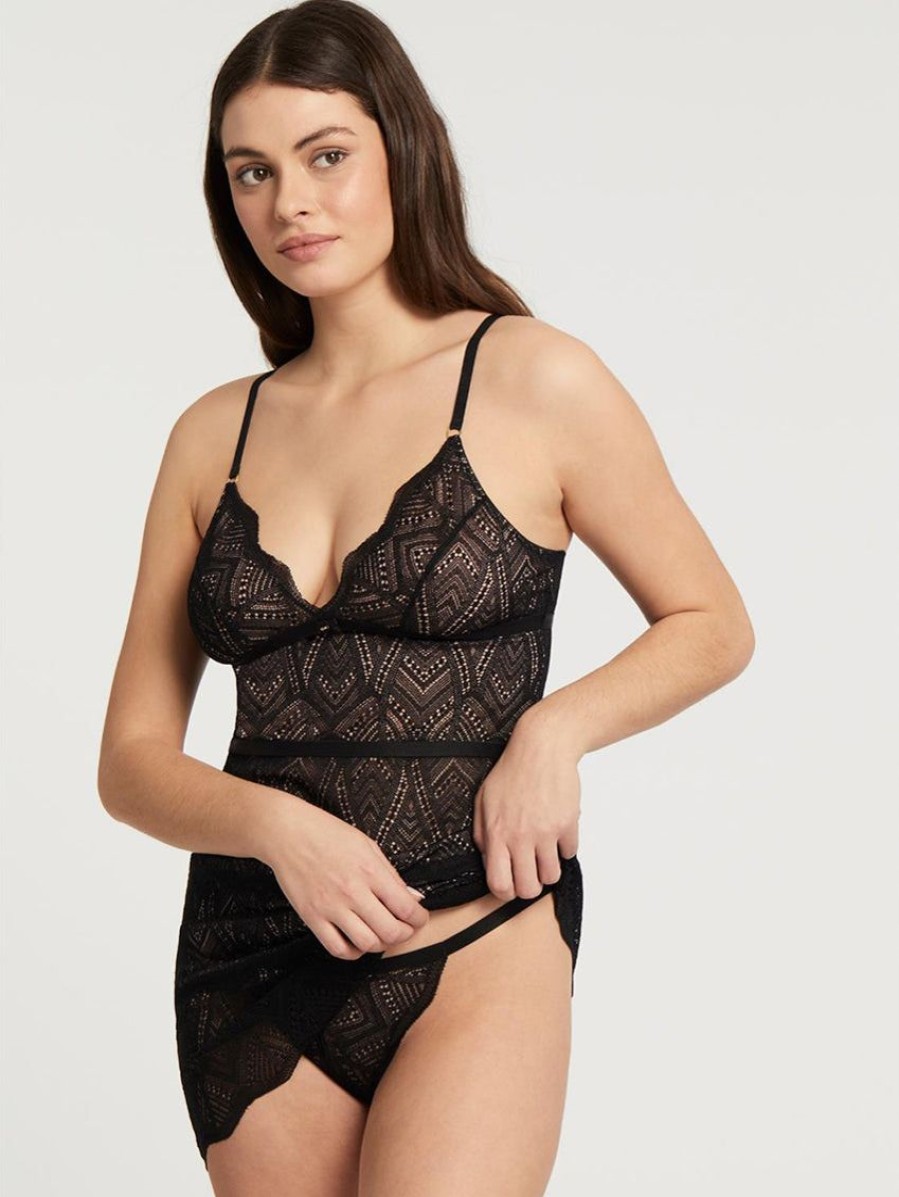 Chemises Forever Yours Lingerie | Fleur'T All Lace Slip & Panty