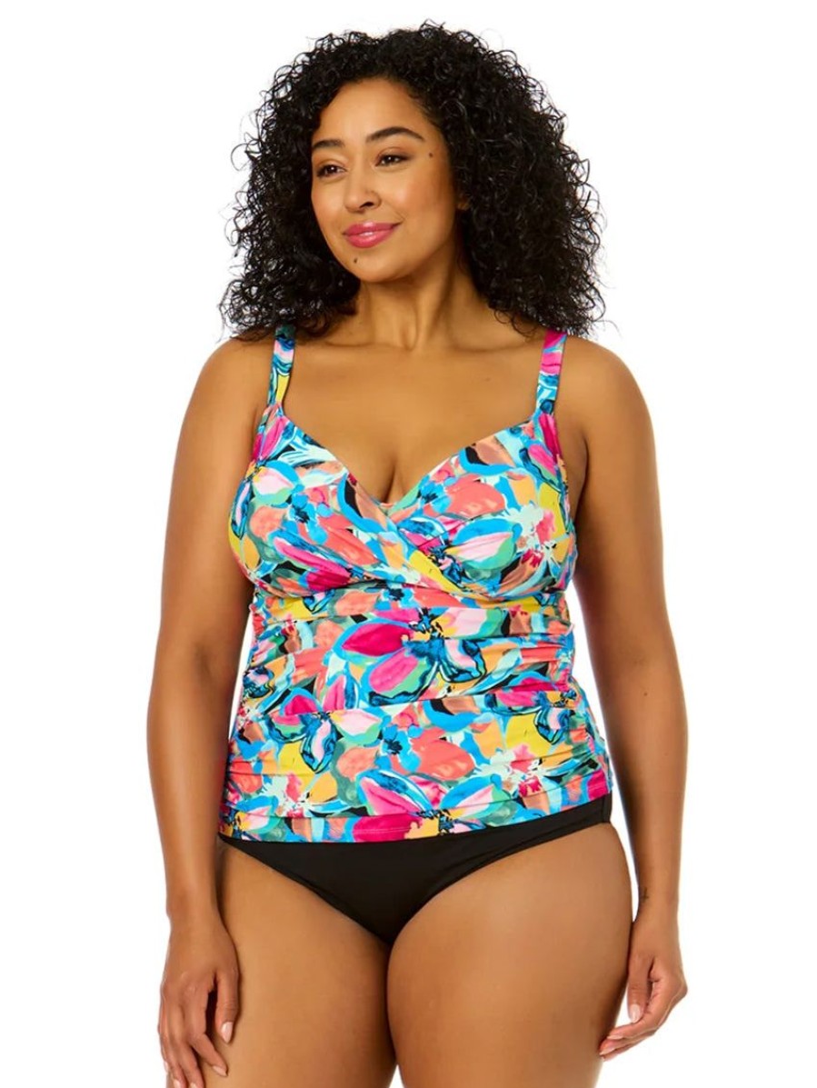 Swim Forever Yours Lingerie | Anne Cole Surplice Plus Tankini