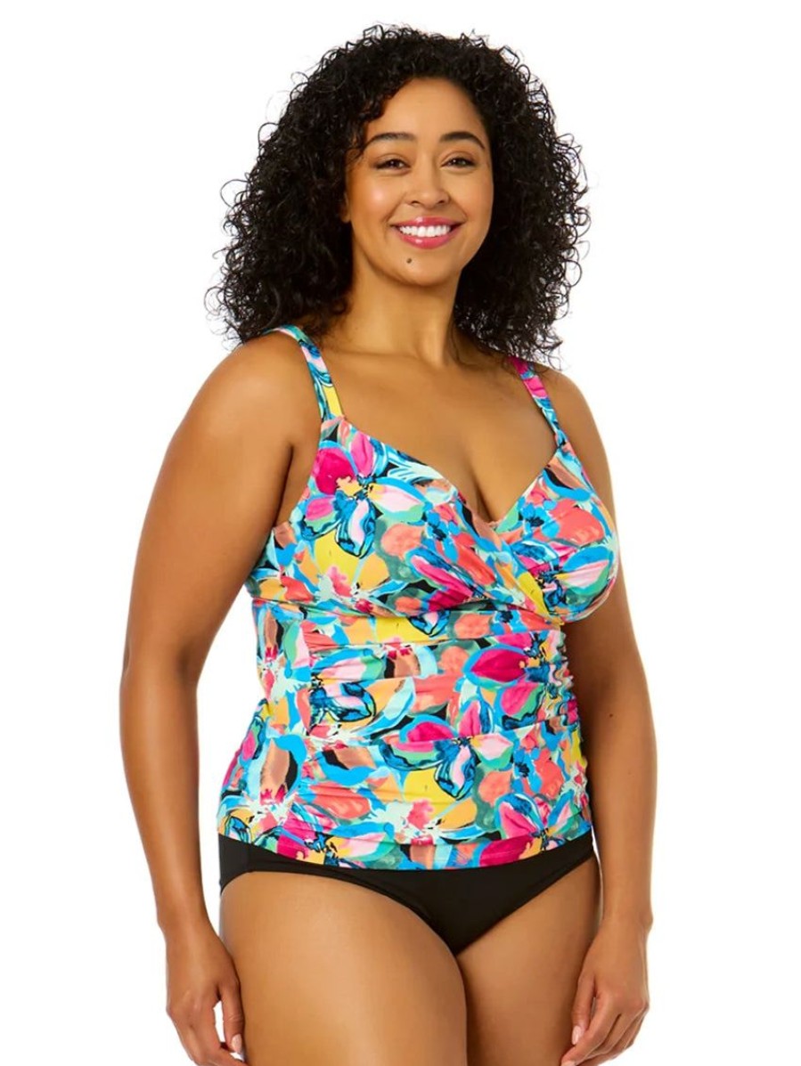 Swim Forever Yours Lingerie | Anne Cole Surplice Plus Tankini