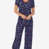 Sleep Forever Yours Lingerie | Cuddl Duds Short Sleeve And Cropped Pants Pj Set