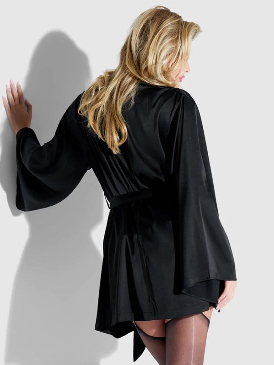 Plus Size Lingerie Forever Yours Lingerie | Frederick'S Of Hollywood Short Satin Robe