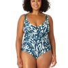 Swim Forever Yours Lingerie Non&Underwire | Anne Cole V-Wire One Piece Plus Size Swimsuit