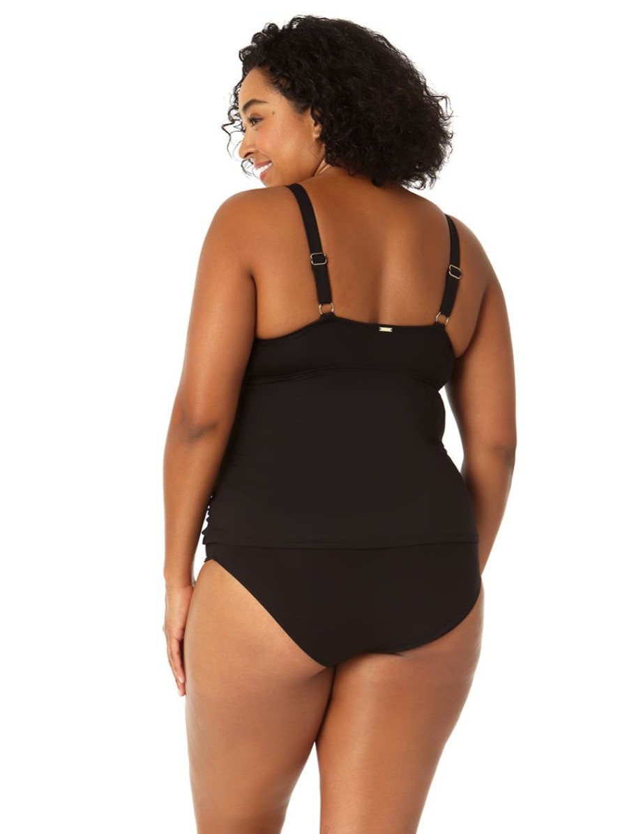 Swim Forever Yours Lingerie Underwire | Anne Cole Surplice Under Wired Plus Size Tankini