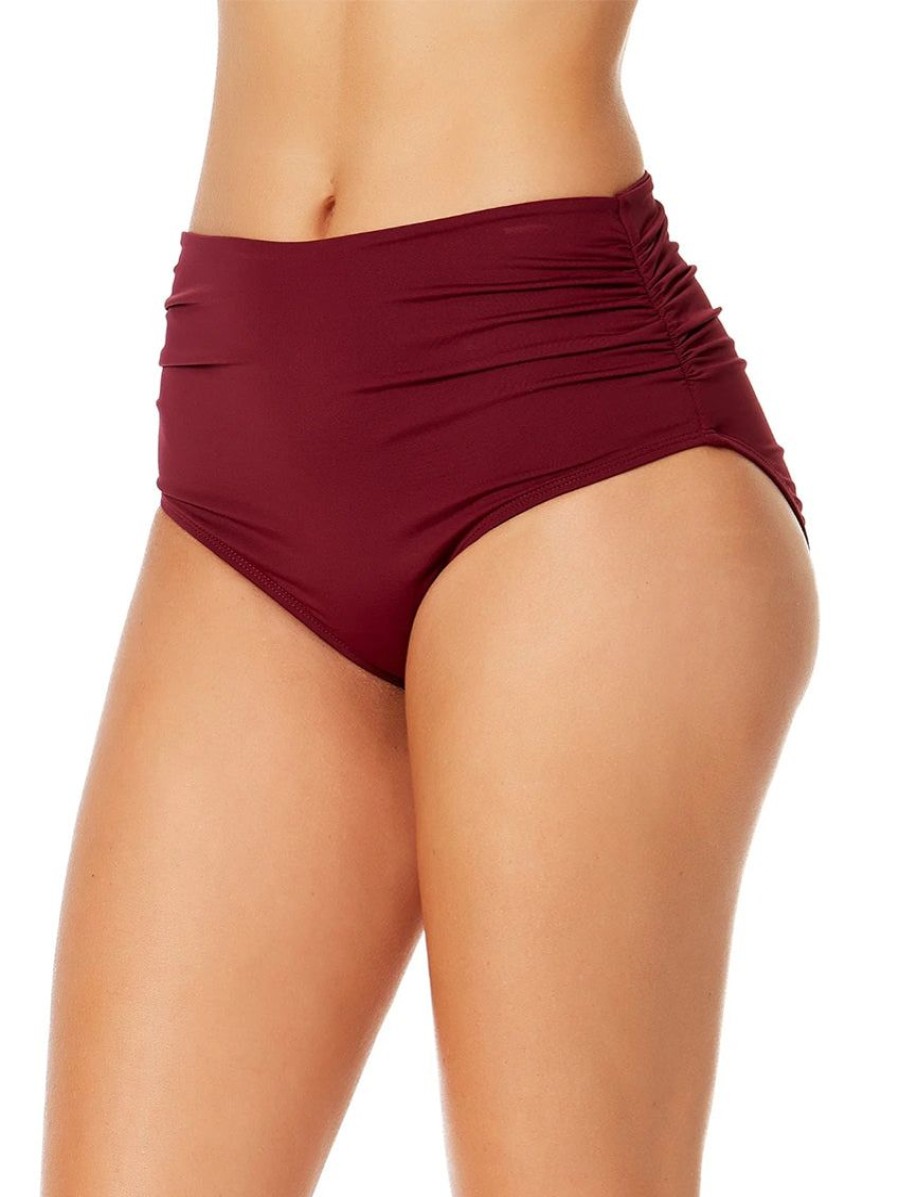 Swim Forever Yours Lingerie Brief | Anne Cole Shirred Hi-Low Swim Bottom