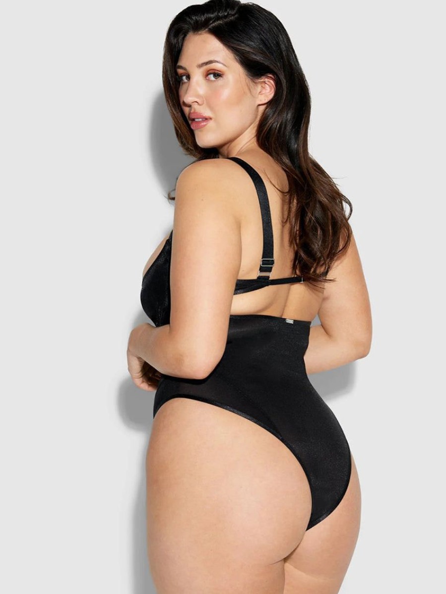 Plus Size Lingerie Forever Yours Lingerie | Frederick'S Of Hollywood Pia Layered Mesh Bodysuit