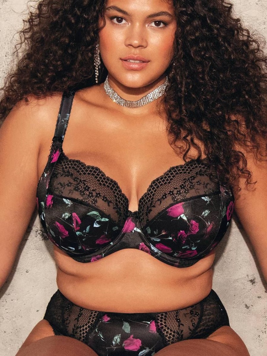 Bras Forever Yours Lingerie Plus Size | Elomi Lucie Stretch Lace Plunge Bra