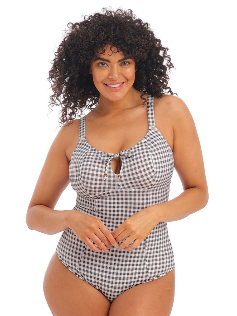 Swim Forever Yours Lingerie Non&Underwire | Elomi Checkmate One-Piece Swimsuit