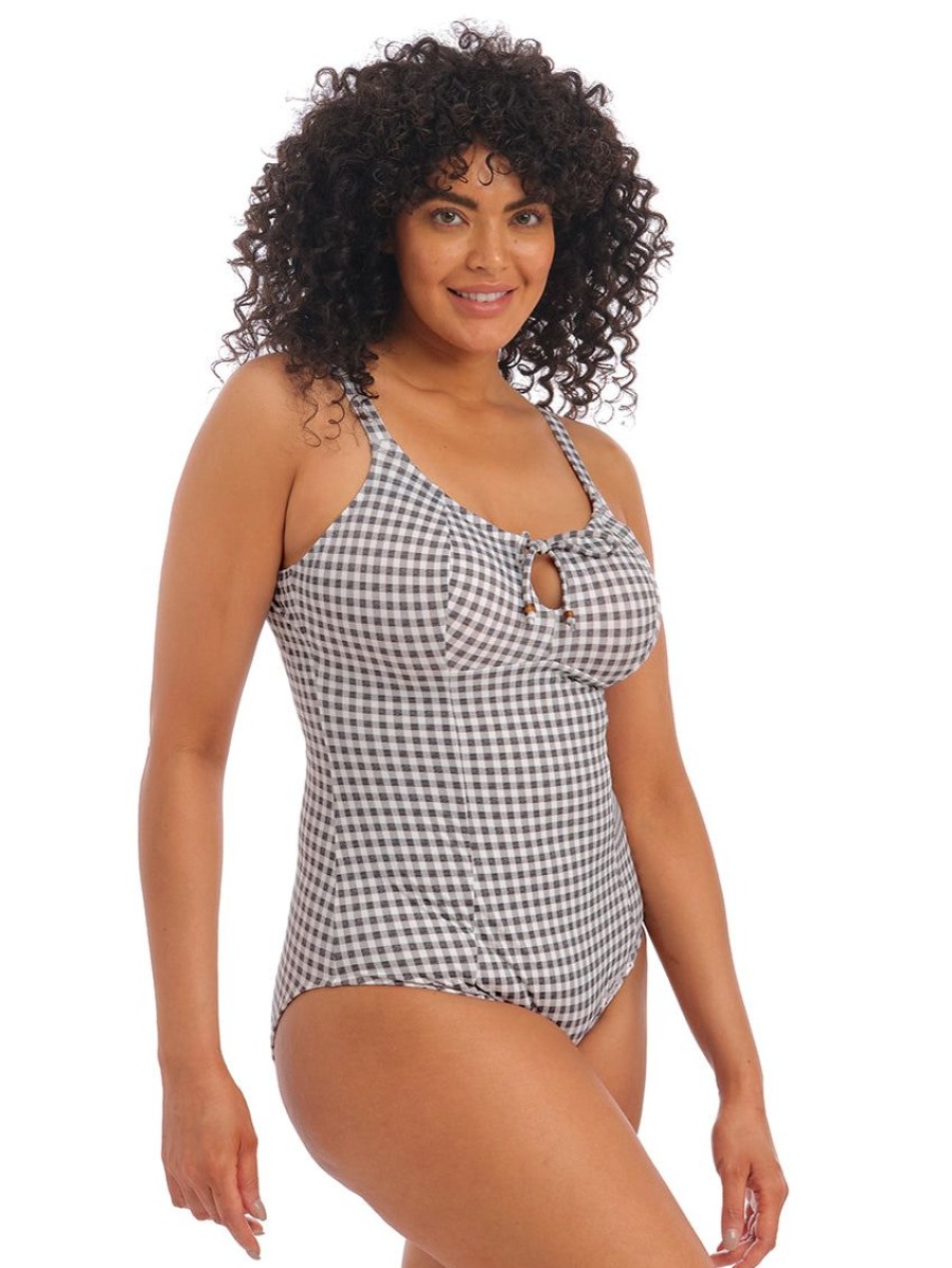 Swim Forever Yours Lingerie Non&Underwire | Elomi Checkmate One-Piece Swimsuit