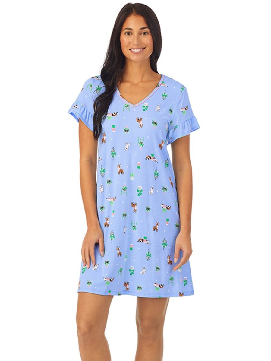 Sleep Forever Yours Lingerie | Cuddl Duds Short Sleeve Sleepshirt