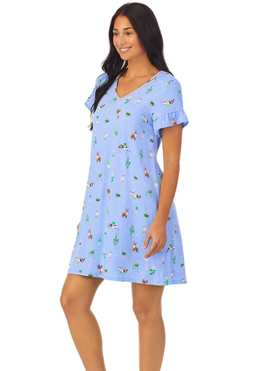 Sleep Forever Yours Lingerie | Cuddl Duds Short Sleeve Sleepshirt