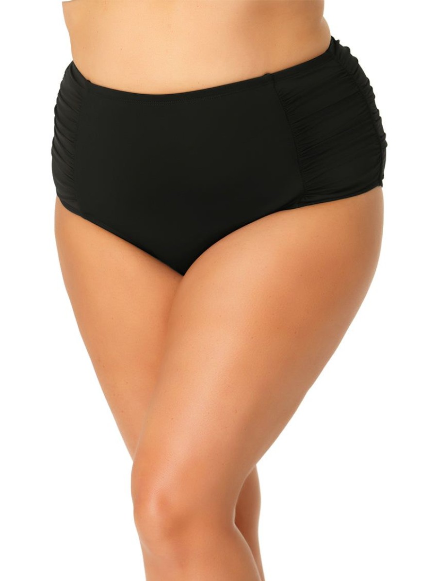 Swim Forever Yours Lingerie | Anne Cole High Waist Tummy Control Plus Size Bikini Brief