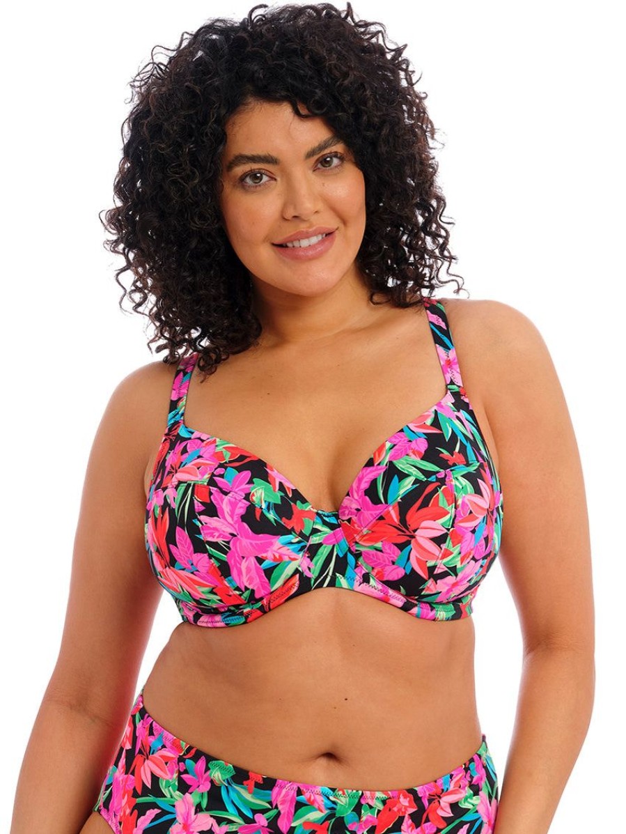 Swim Forever Yours Lingerie Underwire | Elomi Savaneta Plunge Bikini Top