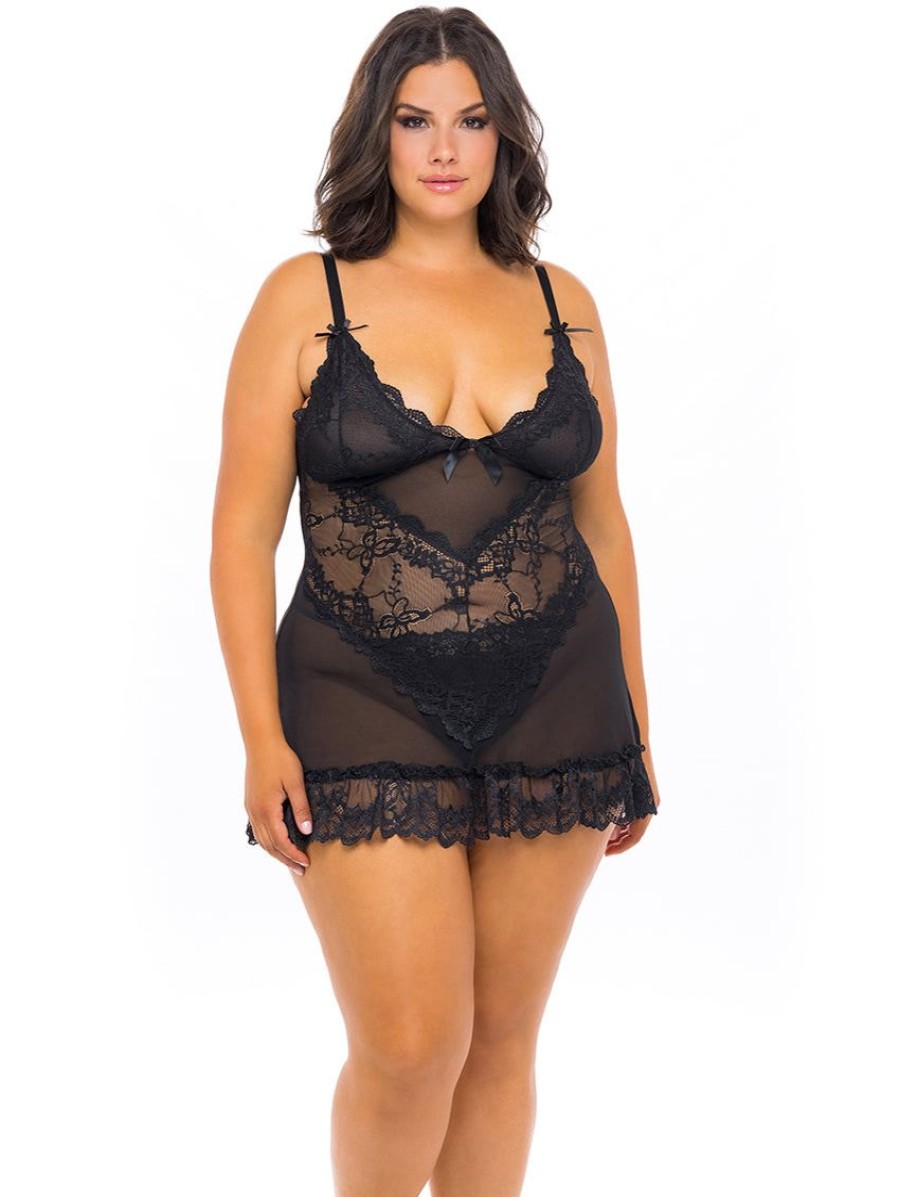 Plus Size Lingerie Forever Yours Lingerie | Oh La La Cheri Valentine Babydoll