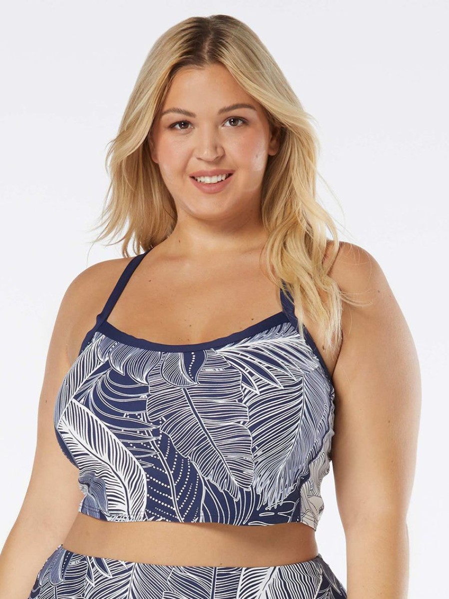 Swim Forever Yours Lingerie | Beach House Plateau Plus Crop Top Tankini