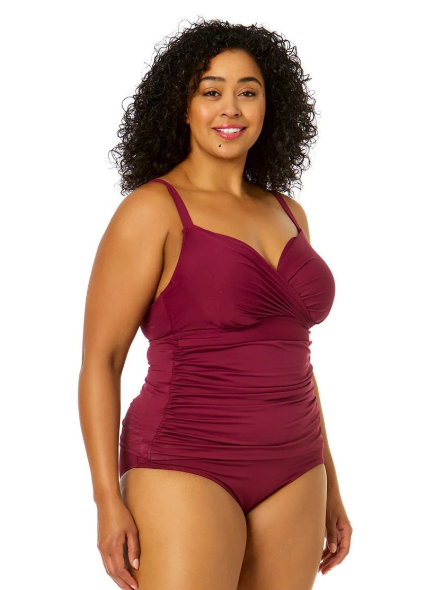 Swim Forever Yours Lingerie | Anne Cole Surplice Plus Tankini