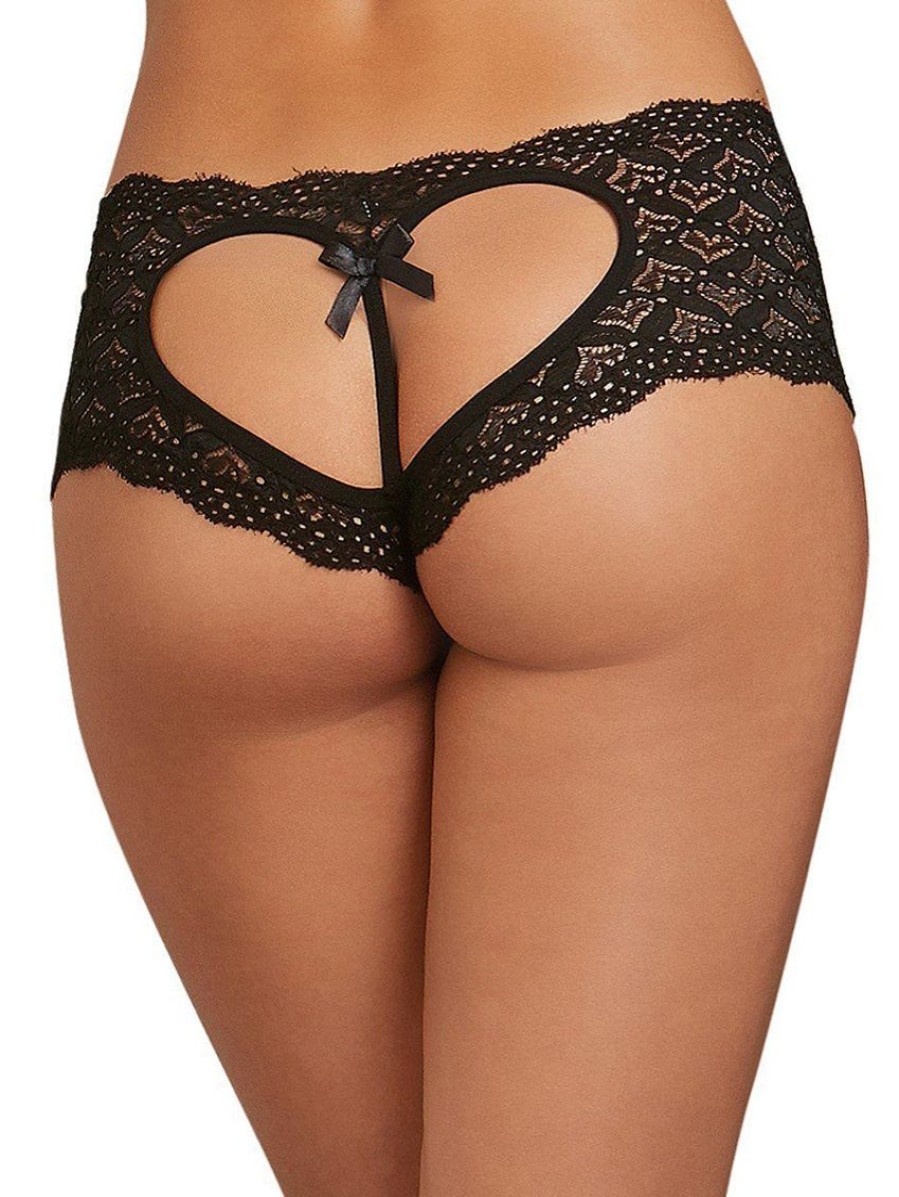 Sexy Panties Forever Yours Lingerie | Dreamgirl Heart Lace Open Panty