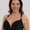 Bras Forever Yours Lingerie Plus Size | Ewa Michalak Le Noir Plunge Bra - Plm Style