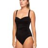 Swim Forever Yours Lingerie Non&Underwire | Finz Poly Twist Front One Piece Swimsuit