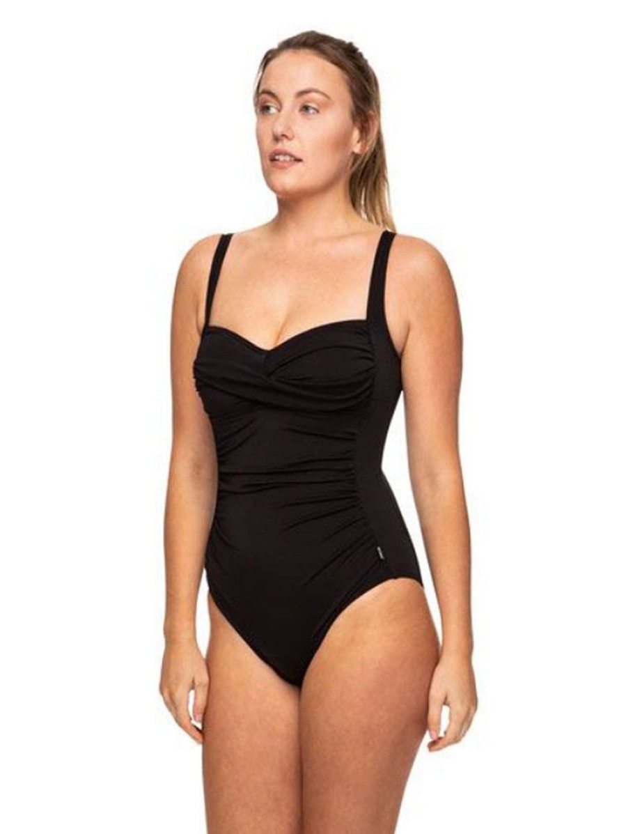 Swim Forever Yours Lingerie Non&Underwire | Finz Poly Twist Front One Piece Swimsuit