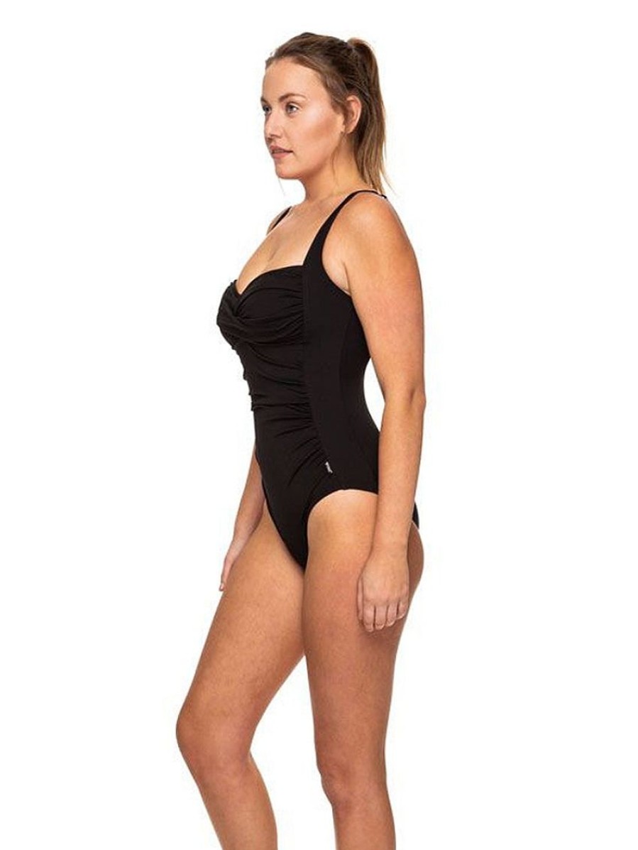 Swim Forever Yours Lingerie Non&Underwire | Finz Poly Twist Front One Piece Swimsuit