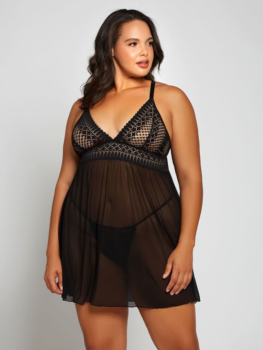 Plus Size Lingerie Forever Yours Lingerie | Icollection Hazel Babydoll