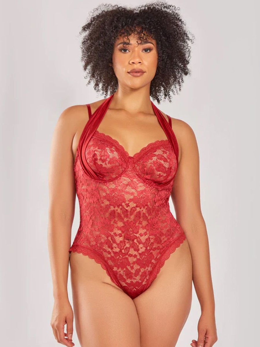 Plus Size Lingerie Forever Yours Lingerie | Icollection Hera Lace Teddy