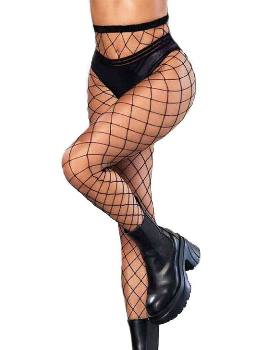 Plus Size Lingerie Forever Yours Lingerie | Mapale Fence Net Pantyhose