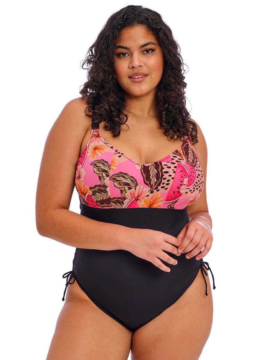 Swim Forever Yours Lingerie Non&Underwire | Elomi Cabana Nights Non Wire One Piece Swimsuit