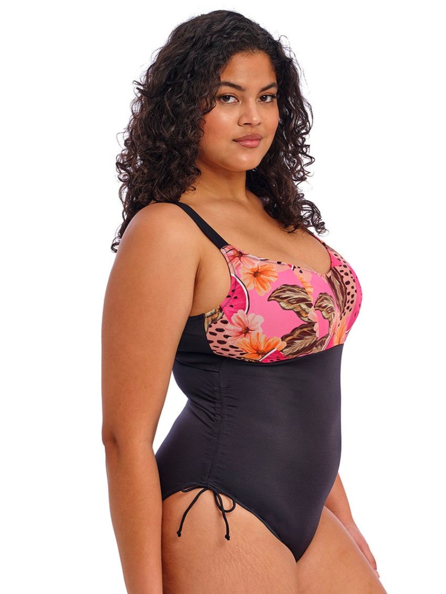 Swim Forever Yours Lingerie Non&Underwire | Elomi Cabana Nights Non Wire One Piece Swimsuit