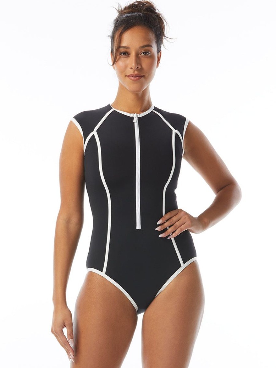 Swim Forever Yours Lingerie Non&Underwire | Beach House Zip Front One Piece Swimsuit