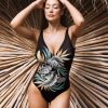 Swim Forever Yours Lingerie Underwire | Fantasie Bamboo Groove Plunge One Piece Swimsuit