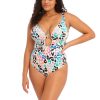 Swim Forever Yours Lingerie | Elomi Party Bay Plunge One Piece Swimsuit