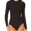 Swim Forever Yours Lingerie Non&Underwire | Anne Cole Long Sleeve Open Back One Piece Swimsuit