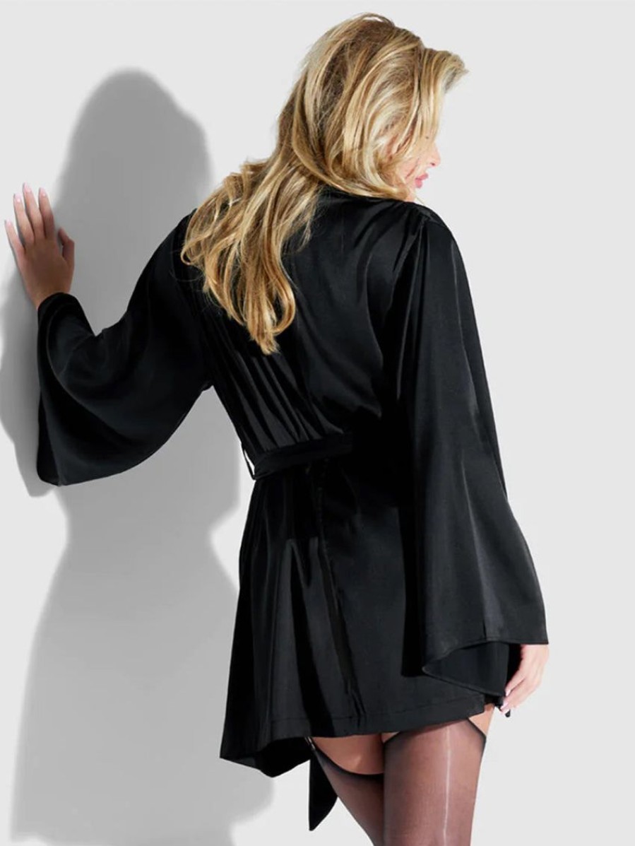 Robes Forever Yours Lingerie | Frederick'S Of Hollywood Short Satin Robe