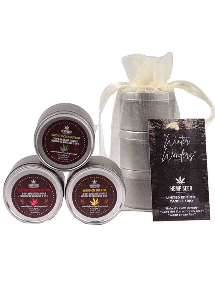 Accessories Forever Yours Lingerie | Earthly Body Holiday Trio Massage Candle Gift Set