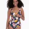 Swim Forever Yours Lingerie | Rosa Faia Front Zip One Piece Swimsuit