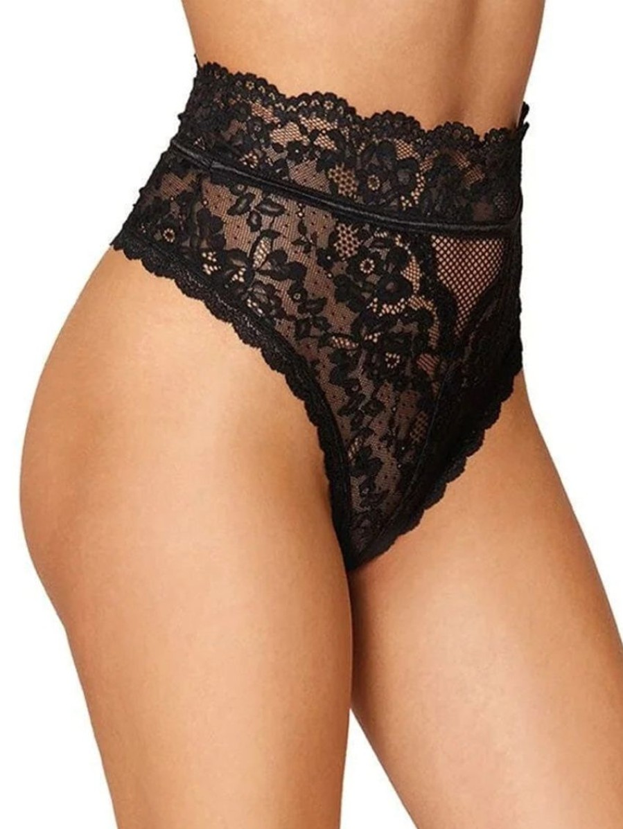 Sexy Panties Forever Yours Lingerie | Dreamgirl High Waist Lace Thong