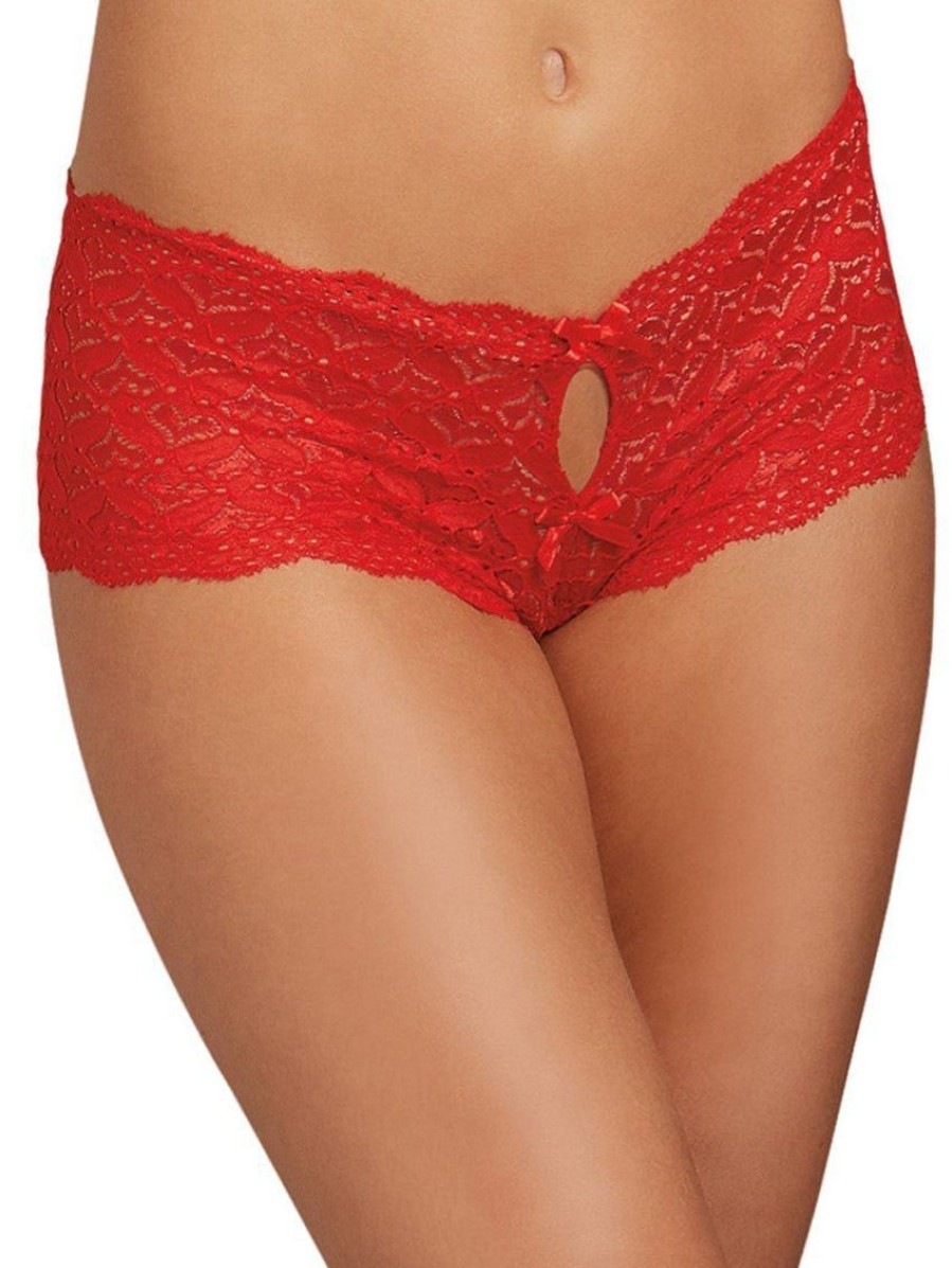 Sexy Panties Forever Yours Lingerie | Dreamgirl Heart Lace Open Panty