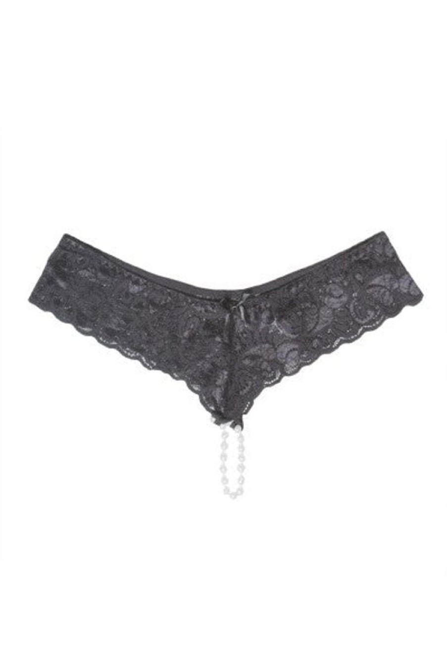 Sexy Panties Forever Yours Lingerie | Coquette Lace & Pearl Thong