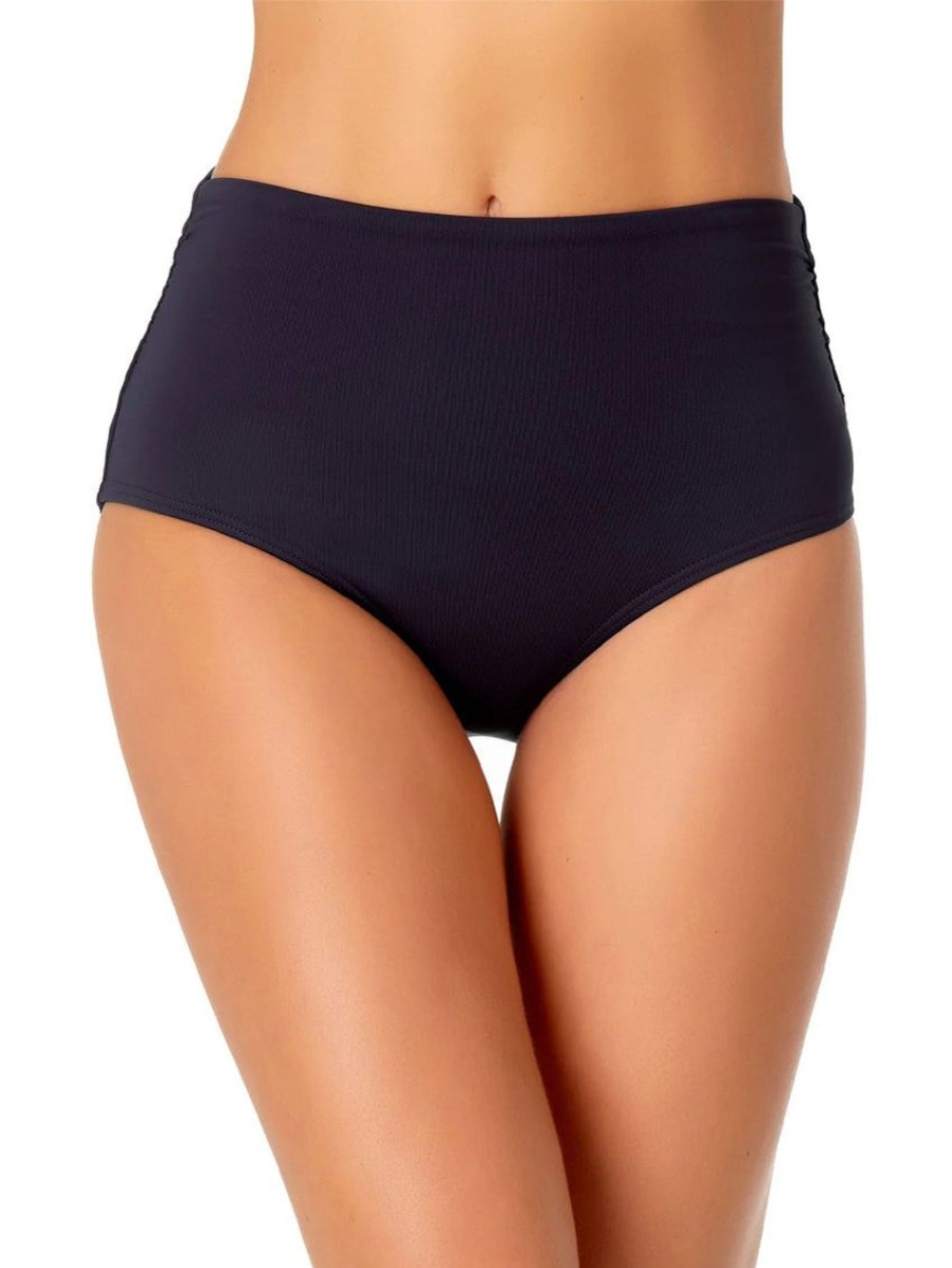 Swim Forever Yours Lingerie Brief | Anne Cole Shirred Hi-Low Swim Bottom