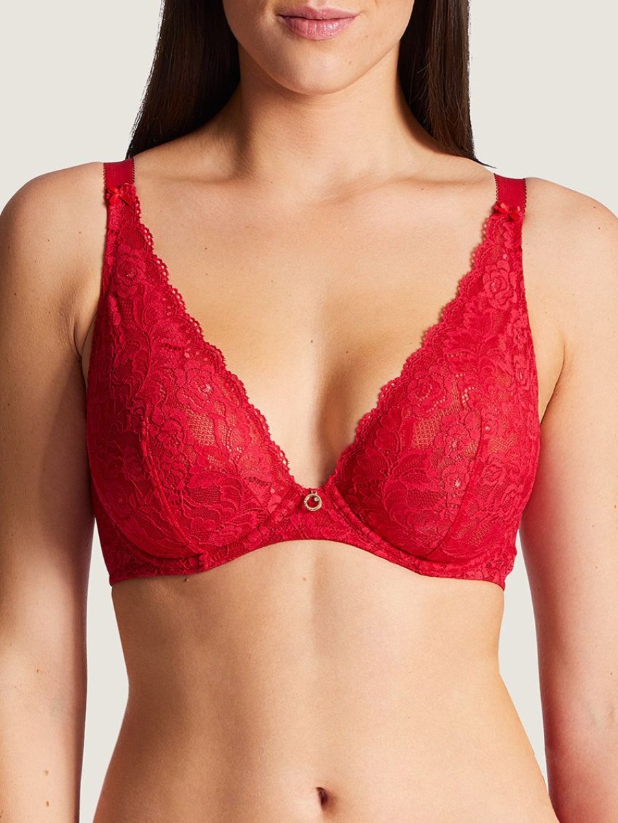 Bras Forever Yours Lingerie Sexy & Lacy | Aubade Rosessence Triangle Full Bust Plunge Bra