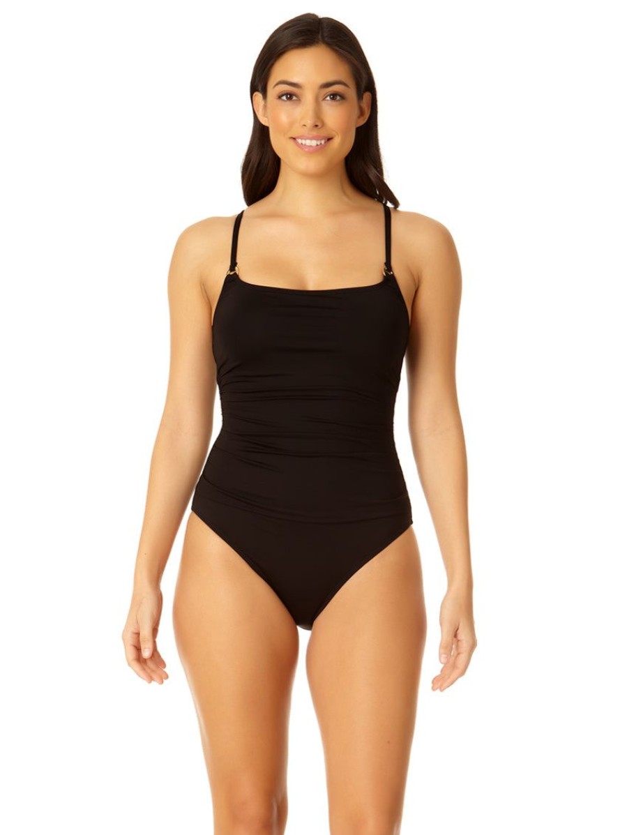 Swim Forever Yours Lingerie Non&Underwire | Anne Cole Shirred Maillot One Piece Swimsuit