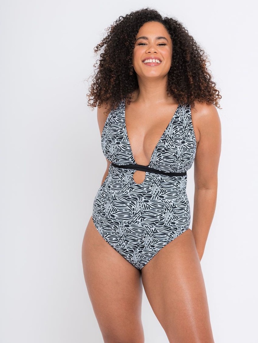 Swim Forever Yours Lingerie Non&Underwire | Curvy Kate Sundown Reversible One Piece Swimsuit