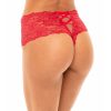 Plus Size Lingerie Forever Yours Lingerie | Oh La La Cheri Lace Open Panty