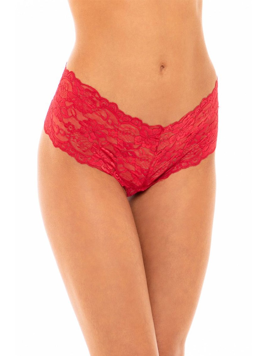 Plus Size Lingerie Forever Yours Lingerie | Oh La La Cheri Lace Open Panty