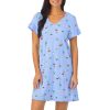 Sleep Forever Yours Lingerie | Cuddl Duds Short Sleeve Sleepshirt