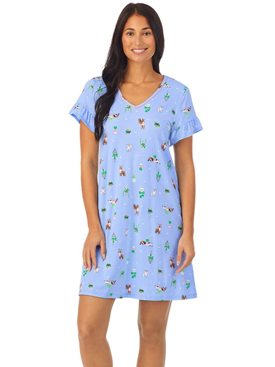 Sleep Forever Yours Lingerie | Cuddl Duds Short Sleeve Sleepshirt